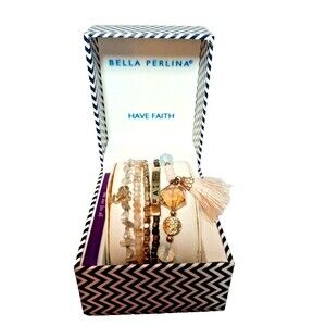 BELLA PERLINA  5 Bracelet  Set Have Faith New In Box